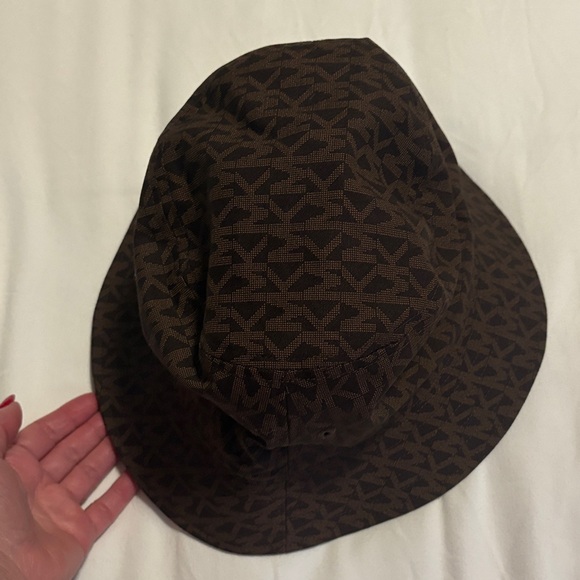 Michael Kors Brown Monogram Bucket Hat - Picture 4 of 6